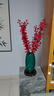 九千谷陶瓷花瓶插花摆件绿植花卉干花仿真花现代简约装饰品 祖母绿4640 实拍图