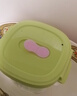 babycare婴儿辅食盒玻璃宝宝辅食保鲜工具便携防漏蒸煮冷冻储存青+粉220ml 实拍图