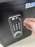 虎牌保险柜家用小型床头保险箱办公财务专用 密码指纹WIFI远程全钢防盗可入墙固定入衣柜保管箱 45cm高 黑色（三层）【超值推荐】 密码款(密码+钥匙) 实拍图