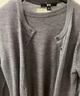 优衣库女装精纺美利奴羊毛POLO领针织衫/通勤478333 07 青灰色 L /160/88A 实拍图