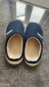 朴西踏云棉拖鞋男冬季百搭新款保暖家用棉拖加厚潮流毛绒防滑情侣棉鞋 藏青色 【温柔男友风】 44-45 【偏小一码】 实拍图