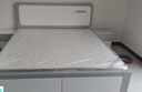 德满居 床 实木床 床现代简约 双人床白色北欧主卧轻奢全实木床婚床 静音床+乳胶弹簧床垫（20cm)+2柜 1.8米*2.0米满铺床板 实拍图