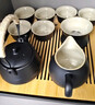 京东京造 茶具整套 功夫茶具陶瓷套装茶壶茶杯茶盘【黑陶提梁壶】 12件套  实拍图
