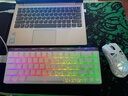 狼蛛（AULA）HERO 68HE磁轴键盘RT电竞游戏专用客制化机械键盘鼠标套装有线RGB网页驱动fps无畏契约8K回报率 等高线侧刻【黑皇磁轴】白色+爱心蝴蝶键帽 实拍图