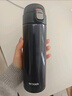 虎牌（TIGER）保温保冷杯一键开启男女不锈钢水杯子MMJ-A48C-KA藏蓝色480ml 实拍图