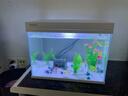 森森（SUNSUN）超白鱼缸一体缸自循环客厅水族箱桌面家用懒人免换水小型金鱼缸 超白HEJ380标配 带滤材+棉 实拍图