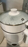 美的（Midea）电煮锅 小电锅 电蒸锅 长柄 宿舍小锅 多功能辅食锅 1.6L学生寝室一体泡面小火锅 XZE2017 配蒸笼 实拍图