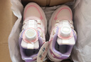 巴布豆（BOBDOG）女童鞋软底儿童运动鞋春秋款老爹鞋 102533148 樱花粉/丁香紫30 实拍图