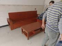 辰娅 沙发 胡桃木实木沙发组合现代中式客厅冬夏两用贵妃储物木家具 【70%选择】四人位+贵妃榻+茶几 实拍图