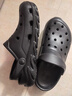 京东京造【抗菌洞洞鞋】凉鞋情侣旅行沙滩两穿eva凉拖鞋男士夜色黑40-41 实拍图