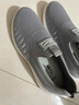 回力（Warrior）官方男鞋秋季透气软底网面鞋男老人网鞋男士一脚蹬鞋子男灰色39 实拍图