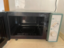 美的（Midea）小滋味微波炉家用小型 复古旋钮薄荷曼波风 一级能效平板变频轻音预制菜加热M1G1 实拍图