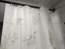 美居客 浴帘 加厚PEVA防水浴室帘免打孔淋浴房隔断帘1.8*2.0M(盛夏荷塘) 实拍图