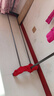 衣架落地卧室家用双杆晾衣架挂衣架子室内衣服衣帽架加粗阳台衣杆 150cm黑【单杆+置物架】; 实拍图