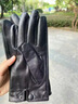 稻草人真皮手套冬季羊皮男女骑行滑雪保暖触屏加绒加厚防风防水高档礼盒 山羊皮328黑色男款（加绒触屏+礼盒）建议拍大一码 L【官方正品-礼盒装】 实拍图