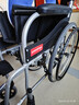 鱼跃(yuwell)手动轮椅车H062C铝合金免充气减震轻便手动可折叠老人 实拍图