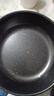 【亏本清仓】韩式麦饭石色不粘锅平底锅铁锅电磁炉不带盖 黑色小煎锅 16cm 实拍图