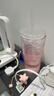 星巴克（Starbucks）桃花女神杯粉色渐变玻璃吸管杯550ml办公室冷水杯女圣诞礼物 实拍图