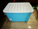 SPACEXPERT塑料收纳箱特大号储物箱学生书箱儿童玩具整理搬家打包周转箱 蓝色 【实测盛水容积60L】单只装 实拍图