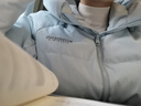 波司登（BOSIDENG）25年新款羽绒服90绒女短款连帽保暖防风修身加厚外套B250245112XS 净水蓝|5981-欧若风 L 170/92A 体重约140-150斤 实拍图