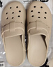 朴西厚底包头半拖女士夏外穿洞洞鞋 浅沙色  39-40 实拍图