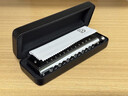 嘉德瑞JDR半音阶口琴12孔C调GM-0648进口音簧初学专业演奏款-哑光黑 实拍图