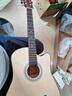 维卡斯（WEIKASI）民谣吉他初学者木吉他单板新手入门练习琴guitar吉它学生男女乐器 38英寸原木色+礼包【初学推荐】 实拍图