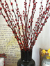 九月生银柳真花30支年宵花干花礼盒新年装饰摆件鲜切室内花卉60cm不含瓶 实拍图