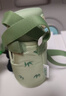 膳魔师（THERMOS）儿童吸管保温杯礼盒带杯套把手316L不锈钢超轻幼儿上学学生杯TCKC 实拍图