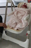 小主早安（BeBeMorning）宝宝餐椅电动摇摇椅二合一婴儿儿童哄睡便携餐桌椅子 旗舰卡其色 实拍图