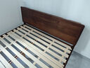 续写家具单双人实木床简约小户型家用卧室黑胡桃木1.5米稳稳床Pro-S 实拍图