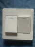 公牛（BULL） 公牛开关插座/暗装/电源开关/USB插座/网络插座/G07象牙白 二开单控 实拍图