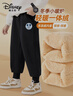 迪士尼（Disney）童装儿童加绒运动裤2025秋冬新款加厚保暖女童卫裤舒适男童裤子 实拍图