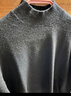 恒源祥100%纯羊毛衫女半高领毛衣女宽松打底衫秋冬季时尚女装针织衫上衣 实拍图