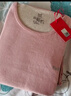 猫人新款10A级抗菌除螨含山羊绒蚕丝女士保暖内衣女套装粉2XL 实拍图