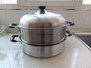 苏泊尔SUPOR 好帮手304不锈钢双层复底32cm蒸锅汤锅高拱盖蒸笼SZ32B5 实拍图