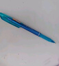 晨光(M&G)文具 热可擦中性笔 拔盖全针管晶蓝色水笔0.5mm 小学生用热敏摩擦签字笔 12支/盒AKP18217B2 实拍图