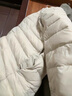 鸭鸭（YAYA）佟丽娅同款轻薄羽绒服女新款冬季短款圆领内胆修身时尚薄外套男 米白色【女款无领】 L 【建议100-115斤】 实拍图