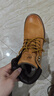 骆驼（CAMEL）王俊凯同款马丁靴高帮秋户外工装大黄靴男 G15W136025 米灰 42 实拍图