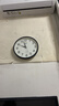 康巴丝（Compas）挂钟客厅 简约静音客厅石英钟表挂墙时钟 c2866 黑色 30.5cm直径 实拍图