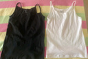 三枪女士吊带背心[7A原纱抗菌]纯棉罗纹打底衫百搭无袖透气弹力2件装 实拍图