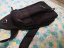 【运动胸包】跑步包男休闲斜挎包手机包防泼水健身包男女通用 黑色 实拍图