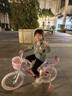 紫榕 儿童自行车女孩单车3-8岁公主款脚踏车男女宝宝小孩童车 公主粉【送货上门】加厚白胎升级 16寸 适合100-120cm 实拍图