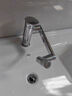 九牧（JOMOO）水龙头卫生间浴室柜冷热出水万向旋转机械臂面盆龙头32706 万向旋转【一级水效】银色 实拍图