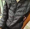 鸭鸭（YAYA）佟丽娅同款秋冬轻薄羽绒服女冬装短款鸭绒轻型薄款女士保暖外套K 黑色 L (165) 实拍图