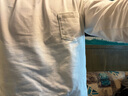 京东京造长袖t恤纯棉重磅圆领男士打底衫男卫衣秋季服饰 白色 L 实拍图