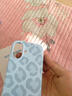 形物适用苹果17手机壳 iphone17手机壳 全包豹纹液态硅胶防摔Magsafe磁吸高级感情侣男女保护套-云青色 实拍图