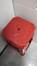 OEING加厚塑料凳子 家用塑料凳客厅餐桌凳子浴室高凳板凳简约胶凳经济 一般款红色 高45cm(3张起发) 实拍图