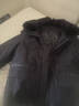 老爷车 中老年羽绒服男中长款内胆活里活面老年人连帽毛领爸爸装送礼男 带毛领-黑色 M (可穿90-110斤) 实拍图