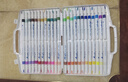 得力（deli）36色儿童学生水性丙烯马克笔PP盒装水彩笔生日礼物防水手绘咕卡荧光记号笔涂鸦美育 实拍图